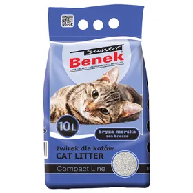 Comparer les prix de Litière Super Benek Compact parfumée pour chat - 2 x 10 L