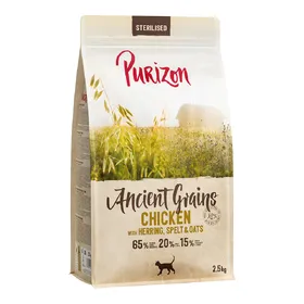 Comparer les prix de Purizon Adult Sterilised poulet, poisson - céréales anciennes pour chat - 2,5 kg