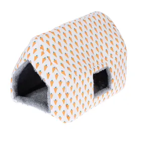 Meilleurs prix pour TIAKI Cave à câlins Blue pour petits animaux - 28x22x23cm Lit douillet pour petits animaux