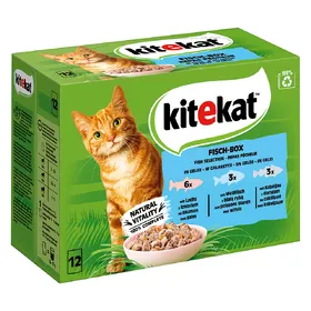 Comparer les prix de Kitekat Multipack Pack poisson en gelée 12 x 85 g