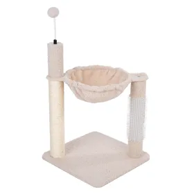 Meilleurs prix pour Arbre à chat TIAKI Shearly avec hamac - beige