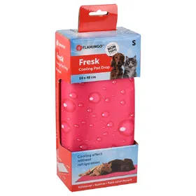 Meilleurs prix pour Tapis rafraîchissant Flamingo Fresk Drop, fuchsia pour chien et chat - taille S : L 50 x l 40 cm