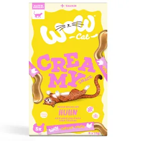 Comparer les prix de Wow Cat Creamy Snack 5 x 15 g - poulet