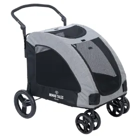 Meilleurs prix pour Nomad Tales Spirit poussette pour animaux domestiques, grise 95 x 82 x 120 cm chien