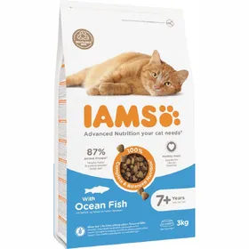 Meilleurs prix pour IAMS Advanced Nutrition Senior 7+ poisson de mer pour chat – 2 x 3 kg