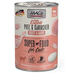 Comparer les prix de Lot MAC's 24 x 400 g pour chat - kitten (dinde, lapin)
