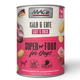 Meilleurs prix pour MAC's Adult 6 x 800 g pour chien - veau, canard