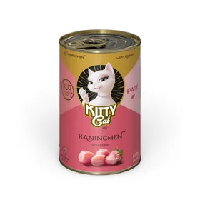 Comparer les prix de Kitty Cat Adult Pâte 6 x 400 g pour chat – lapin