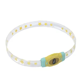 Comparer les prix de TIAKI Collier LED L65xl2,5cm chiens à poils longs