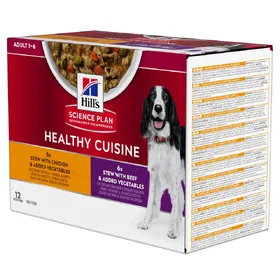 Meilleurs prix pour Adult Healthy Cuisine, poulet, bœuf Hill's Science Plan - Pâtée pour chien