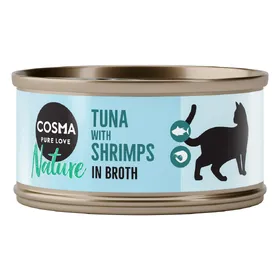 Comparer les prix de Lot Cosma Nature 24 x 70 g - thon, crevettes