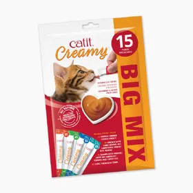 Meilleurs prix pour 15x10g assortiment (4 saveurs) Catit Creamy friandises pour chat