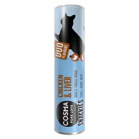 Meilleurs prix pour Cosma Snackies DUO 2 en 1 Friandises lyophilisées blanc de poulet, foie de poulet