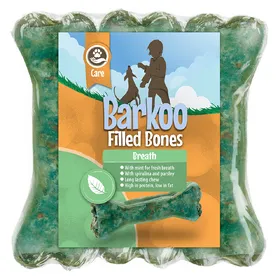 Meilleurs prix pour Cm Os à mâcher fourrés Breath (menthe) Barkoo, pour chien
