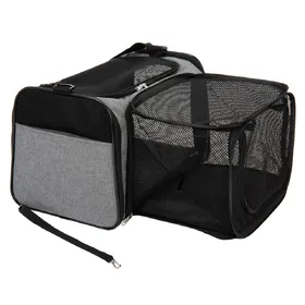 Comparer les prix de Sac de transport Onoen avec enclos, L 45 x l 26 x H 28,5 cm gris - pour chat et petit chien
