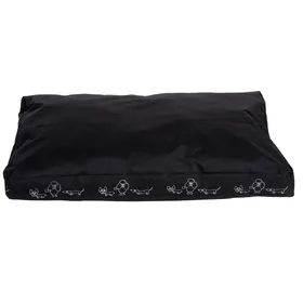 Comparer les prix de Coussin Silhouette noir taille L L 120 x l 80 x H 8 cm - pour chien