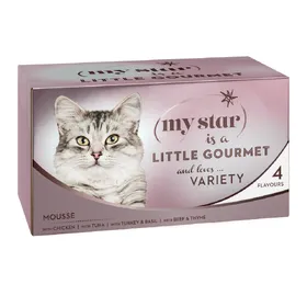 Meilleurs prix pour My Star is a little Gourmet Mousse lot 4 variétés - Pâtée pour chat