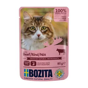 Comparer les prix de Bozita Bouchées en sauce bœuf - Sachet pour chat