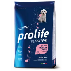 Comparer les prix de Prolife Dog Puppy Sensitive moyen/large agneau et riz - 2 x 10 kg