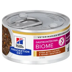 Comparer les prix de Gastrointestinal Biome Mijoté poulet, légumes Hill's Prescription Diet - Pâtée pour chat