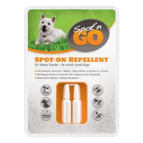 Meilleurs prix pour Pipettes de 1,5 ml Répulsif Spot'n Go 2 applications pour petit chien