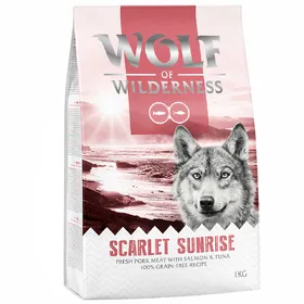 Comparer les prix de Adult Scarlet Sunrise saumon, thon Wolf of Wilderness Croquettes pour chien : -25% !