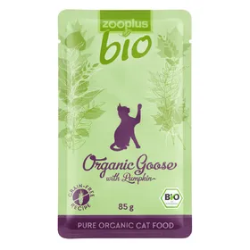 Comparer les prix de Zooplus bio oie, potiron - Sachet pour chat