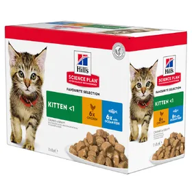 Comparer les prix de Kitten on viande et poisson Hill's Science Plan - Sachet pour chaton