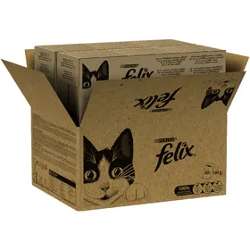 Comparer les prix de Mégapack Felix Classic lot mixte poisson (4 sortes) - Pâtée pour chat