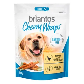 Comparer les prix de Briantos Chewy Wraps sans peau pour chien - poulet 200 g