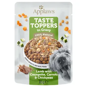 Comparer les prix de Applaws Taste Toppers en sauce agneau, carottes, courgettes - Pâtée pour chien