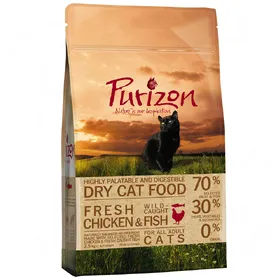 Meilleurs prix pour Pack transition pour chat Purizon sans céréales Kitten + Adult poulet, poisson
