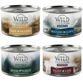Comparer les prix de Wild Freedom Instinctive 6 x 140 g pour chat - lot mixte Misty Mountains