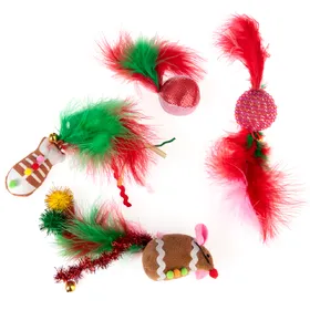 Comparer les prix de Lot de jouets de Noël TIAKI pour chat - lot de 4 jouets