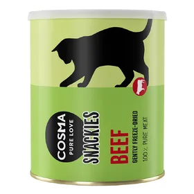 Comparer les prix de Maxi Tube Cosma Snackies friandises lyophilisées pour chat - bœuf (130 g)
