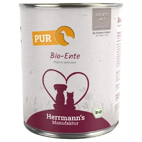 Comparer les prix de Lot Herrmann's Pure Viande Bio 24 x 800 g - canard bio