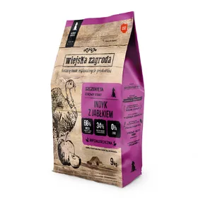 Meilleurs prix pour Wiejska Zagroda Puppy dinde, pomme - lot % : 2 x 9 kg