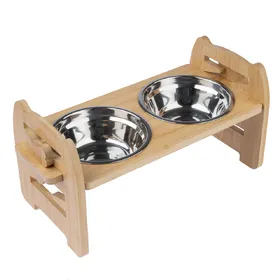 Comparer les prix de Gamelle double Modern Living Ubud avec support en bambou - capacité : 550 ml, L 42 x l 19 x H 20 cm