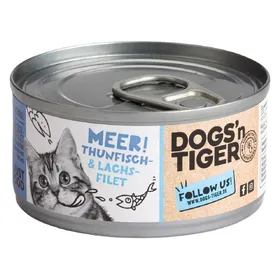 Comparer les prix de Lot Dogs’n Tiger Filet 24 x 70 g – filet de thon et de saumon