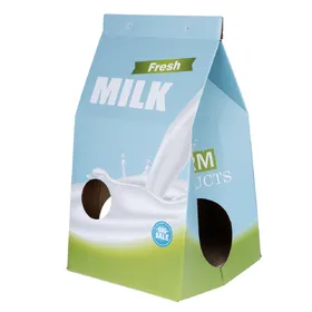 Comparer les prix de Niche et griffoir TIAKI Brique de lait pour chat – L 33 x l 31 x H 55 cm