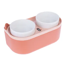 Comparer les prix de TIAKI gamelle double avec récipient pour nourriture 2 x 420 ml chien