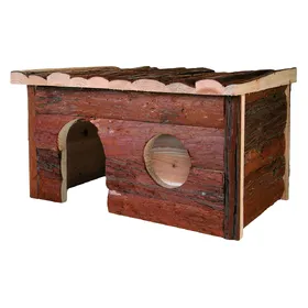 Meilleurs prix pour Maisonnette rongeur en rondin JerrikL40 x l23 x H20cm - Maisonnette pour rongeur
