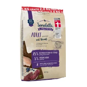 Meilleurs prix pour Sanabelle Adult, autruche pour chat 10 kg + 2 kg offerts ! - 10 kg + 2 kg gratis!