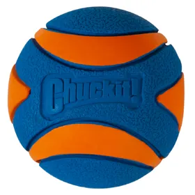 Comparer les prix de Balle Ultra Squeaker Ball Chuckit! pour chien - taille L : 7,6 cm de diamètre