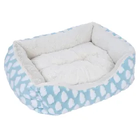 Meilleurs prix pour Lit douillet Fluffy zooplus Basics, bleu, pour chien