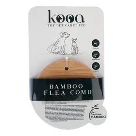 Meilleurs prix pour kooa Peigne anti-puces en bambou 10x6,7x1cm chat & chien