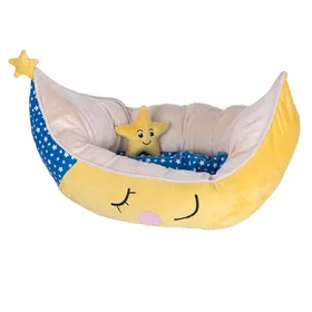 Meilleurs prix pour Panier Chat Forme lune Peluche L73xl41xH17 cm Panier Lune original pour chat