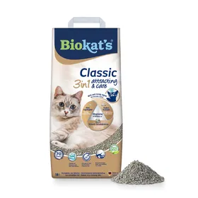 Comparer les prix de Litière Biokat's Classic Attracting & Care pour chat - 18 l