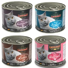 Meilleurs prix pour 24x200g All Meat poisson, poulet, volaille, foie Leonardo - Nourriture pour Chat