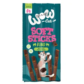 Meilleurs prix pour WOW Soft Sticks 6 x 5 g pour chat – bœuf